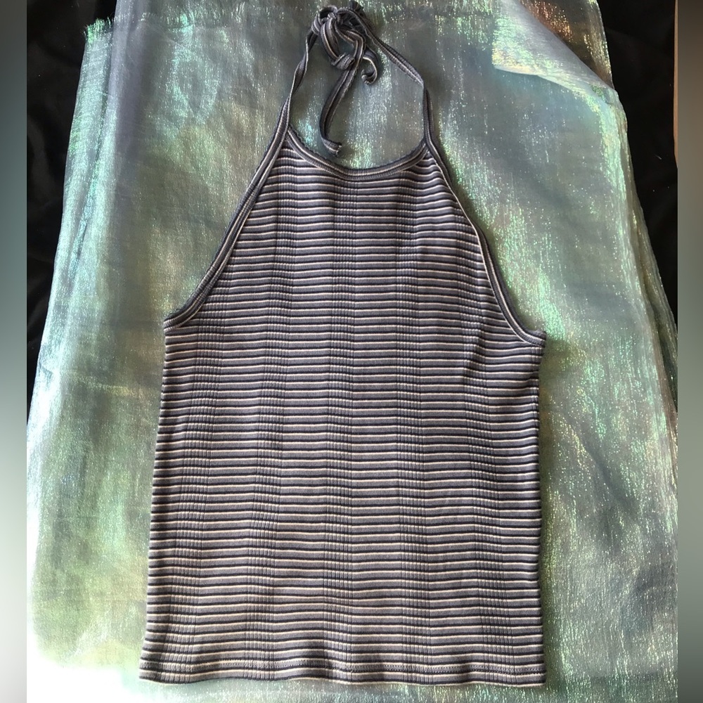 3/$25 American Eagle Striped Halter Top
